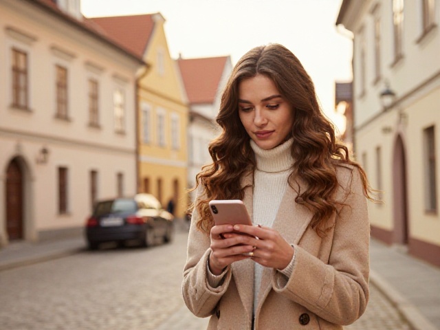 Osoba korzystająca z Telegrama do randek na smartfonie